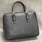 Authentic Real True Ostrich Skin Businessmen Briefcase Laptop Purse Bag Genuine
