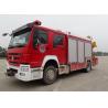 Buy cheap SINOTRUK HOWO Heavy Emergency Rescue Fire Truck 4x2 With 5 Ton Crane from wholesalers