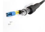 Two Cores Armored Fiber Optical Patch Cord Single / Multi Mode Type