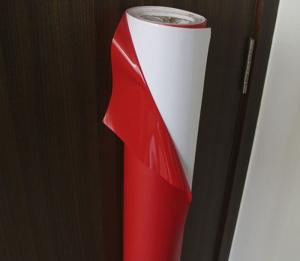 Quality Self - Adhesive Red Glitter Adhesive Vinyl , 120g-140g Red Adhesive Vinyl Sheets wholesale