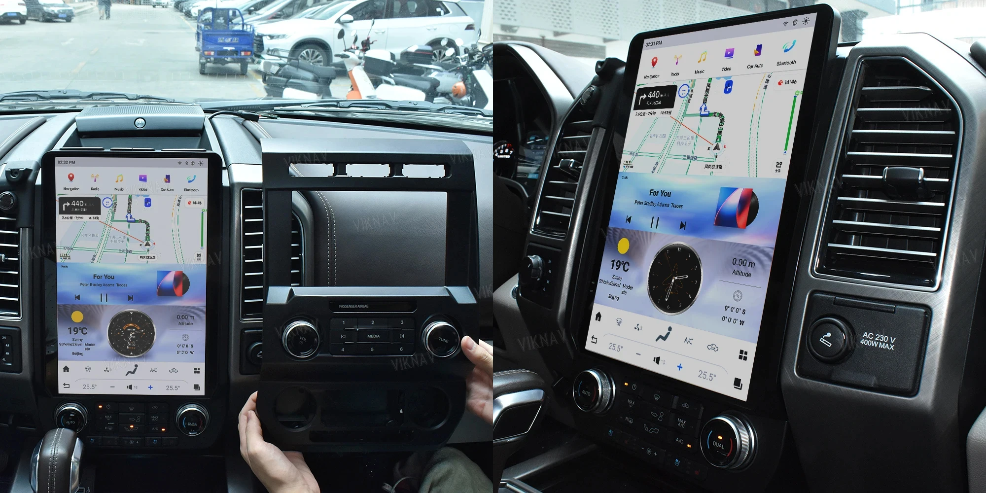 VIKNAV 14.4 " Android Car Radio For Ford F250 F350 F450 2015-2020 Carplay Android Auto