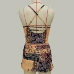 Floral Printing Backless Straps Vest Skirt Tankini Swimwear Ladies Swim Suits