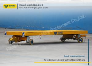 Quality Flatbed Material Transfer Cart / Industrial Transfer Car Draw Bar Tow Mode wholesale
