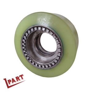 Quality 10 Inch Forklift Drive Wheel Forklift Heavy Duty PU Caster Wheels For 7FBR 2T 3T wholesale
