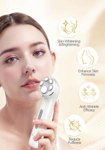 Quality MICROCURRENT WRINKLE REMOVER CARE ems Skin Lifting Device Facial Beauty Skin Tightening Anti-aging Led Light Photon Therapy Machine Face Massager wholesale