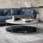 Round SS Coffee Table Sets Hotel Center Home Living Room Furniture