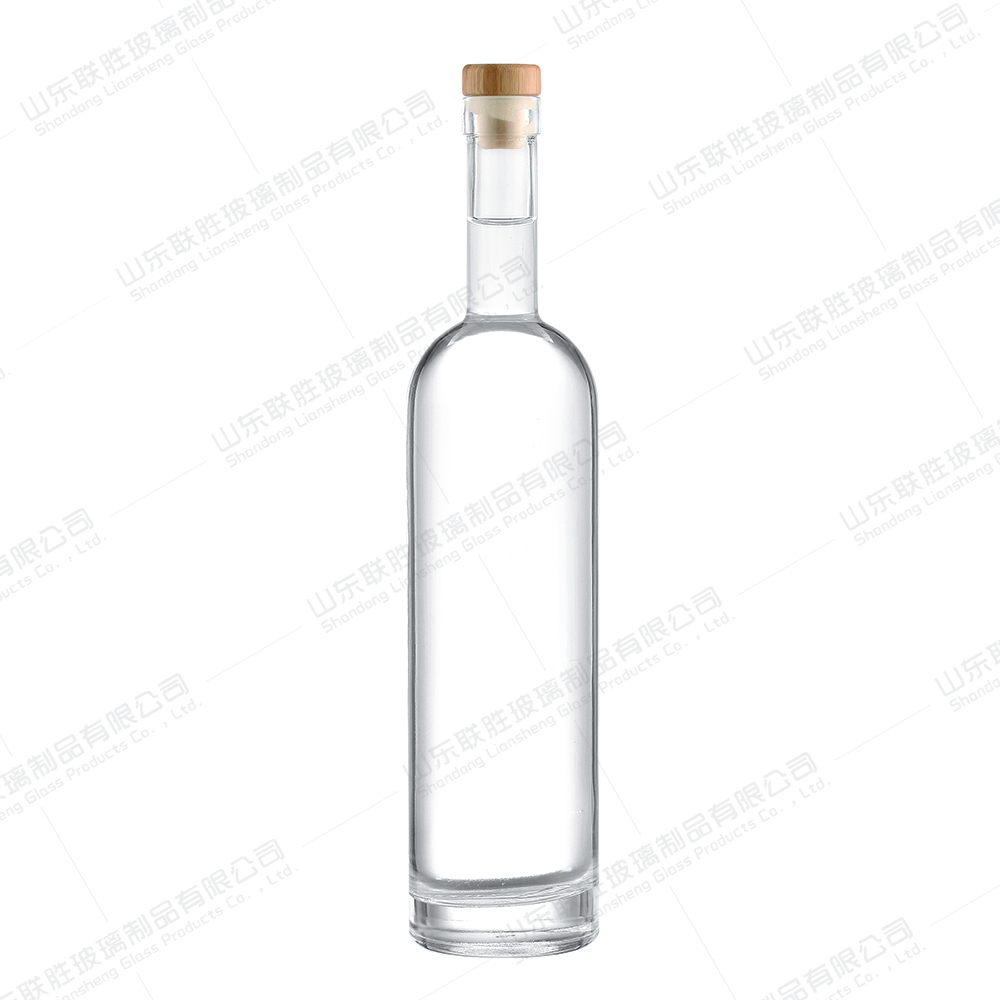 Healthy Lead-free Glass 750ml 800ml 1000ml Glass Gin Vodka Whisky Brandy Glass Bottle