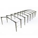 Grid Prefabricated Metal Warehouse Buildings Large Span ISO9001