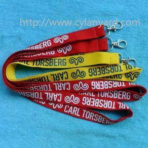 Quality Imprint polyester neck ribbon strap lanyards for promotional events, wholesale