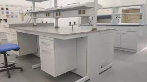 Quality University Laboratory Island Bench Wood Wall Bench Laboratory Work Table wholesale