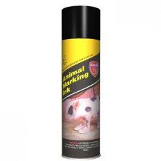 Heat resistant spray animal marking paint with green / violet ink colors