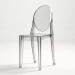 Armless Round Back Clear Chiavari Chairs Polypropylene Acrylic Chiavari Chairs