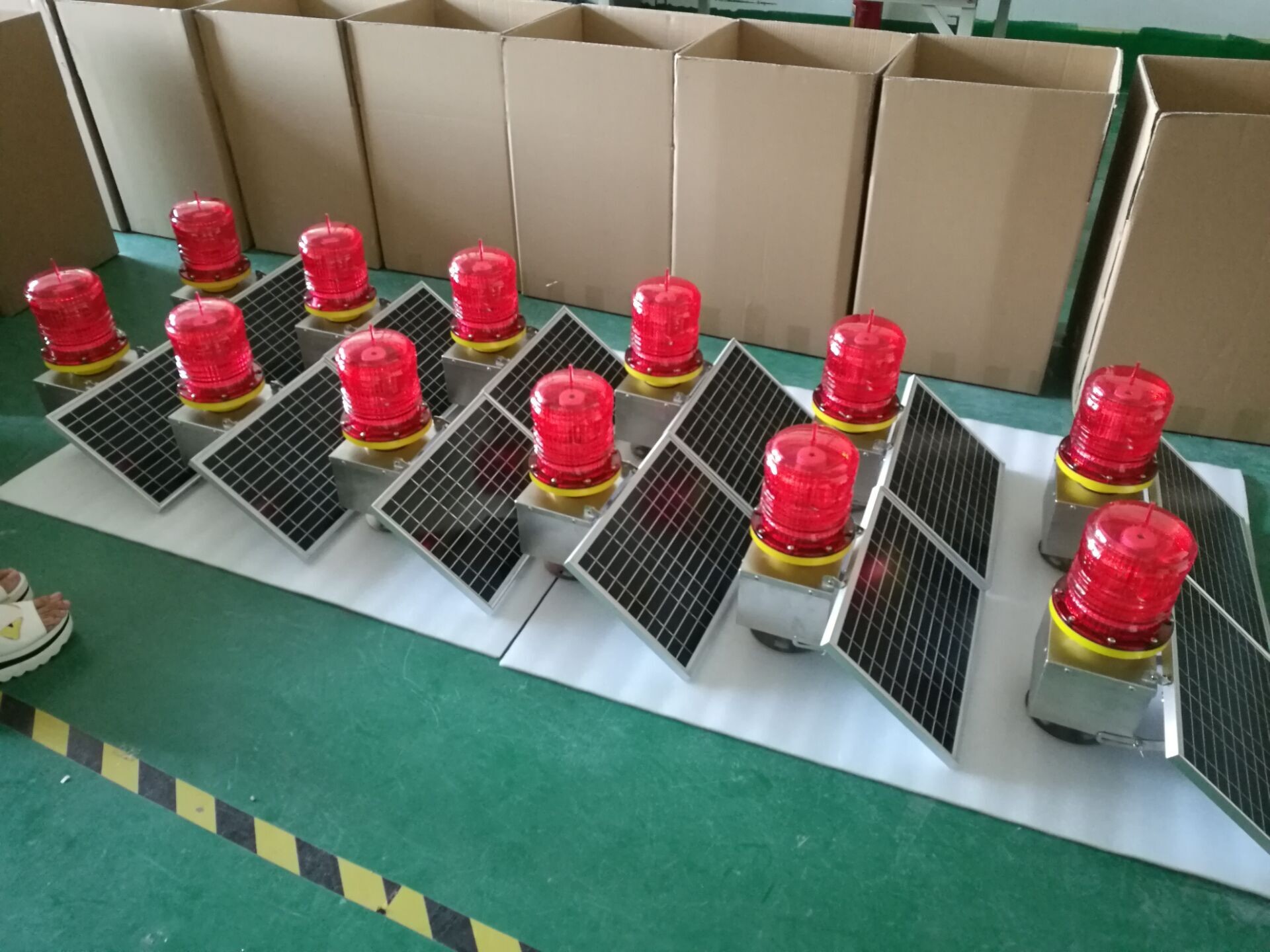LED Warning Lights / Solar Obstruction Light Profession Flash Switch