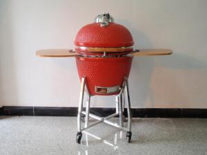 Quality 21&quot; Ceramic Grills Charcoal BBQ Kamado Red Color wholesale