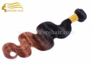 Quality 55 CM Body Wave Ombre Hair Extensions Machine Weft for sale - 22&quot; Body Wave Ombre Hair Weft Extension for Sale wholesale