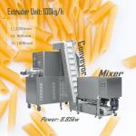 100kw Short Pasta Extruder Machine for Small Macaroni Production in Food