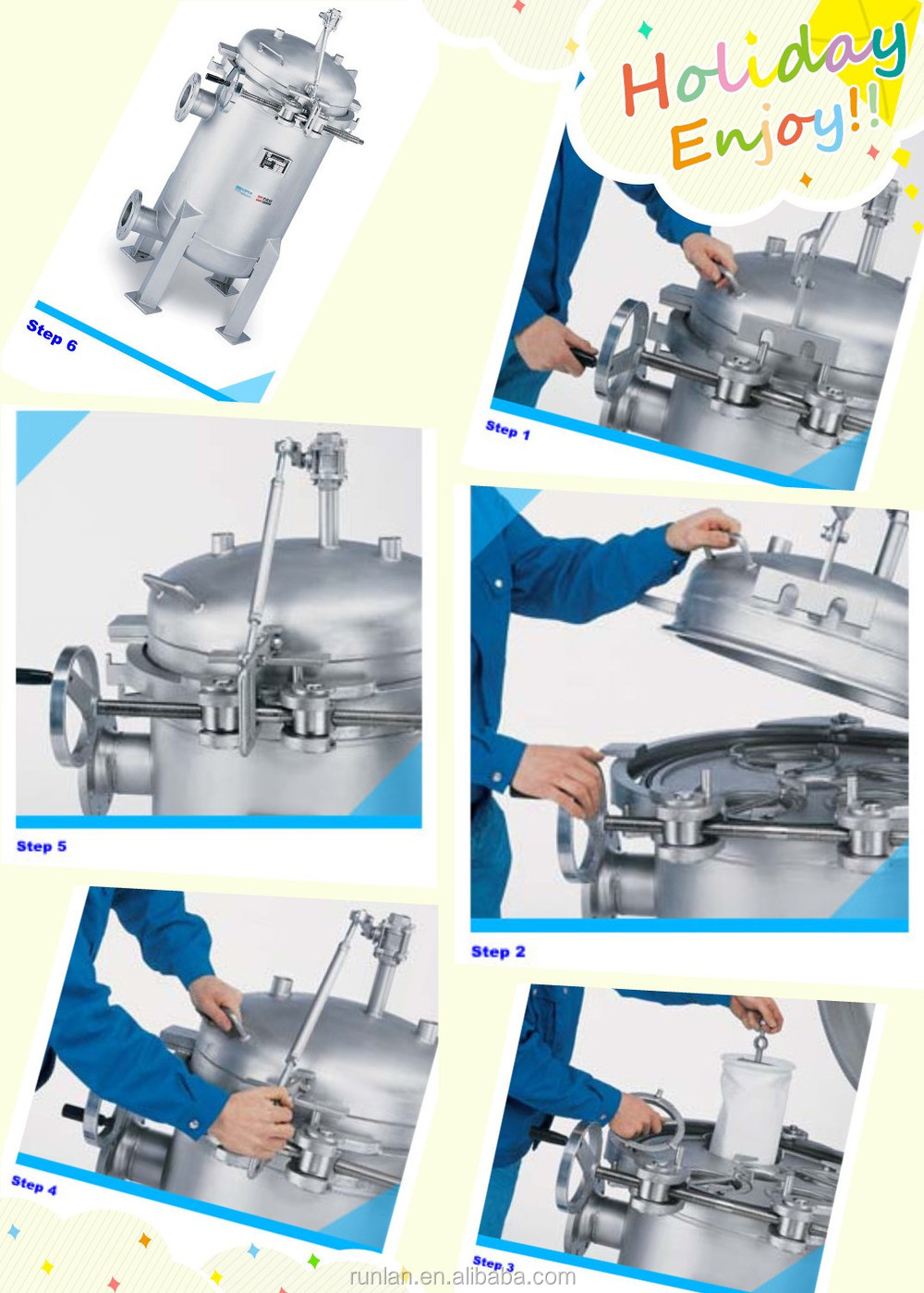 Stable Chemical Purification Machine with Stainless Steel Quartz Sand Filter Housing