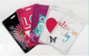 Quality Good Looking Vertical Durable PVC Badge Holder For Credit Cards wholesale