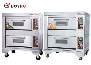 Quality Commercial Industrial Two Deck Four Tray 430 13.2kw Bakery Deck Oven For Bakery wholesale