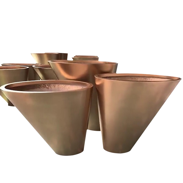 Customized stainless steel rectangle flower planters
