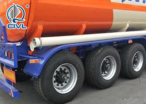 Quality Sinotruk 40M3 3 Axles 2 Apartments Large Capacity Diesel Trailer Semi Truck / Fuel Tanker Truck wholesale