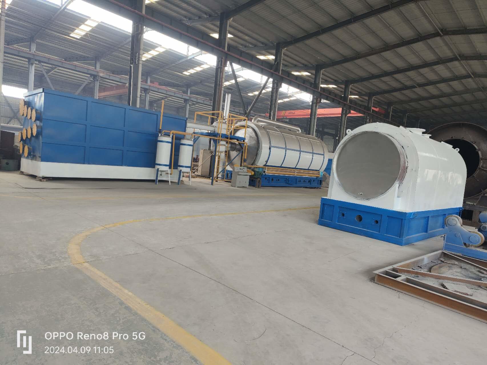 new desgin semi-contnuous waste tyres pyrolysis machine 10-30tons per day