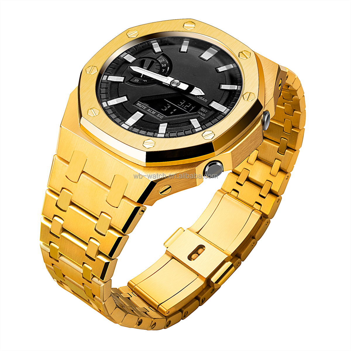 Original 5th Edition Metal Rubber Watch For Casio GA2100 G Shock Stainless Steel Case