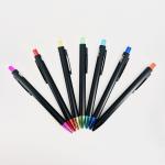 School Stationery Simple Aluminum Press Type Ballpoint Pen Spray Painting Logo