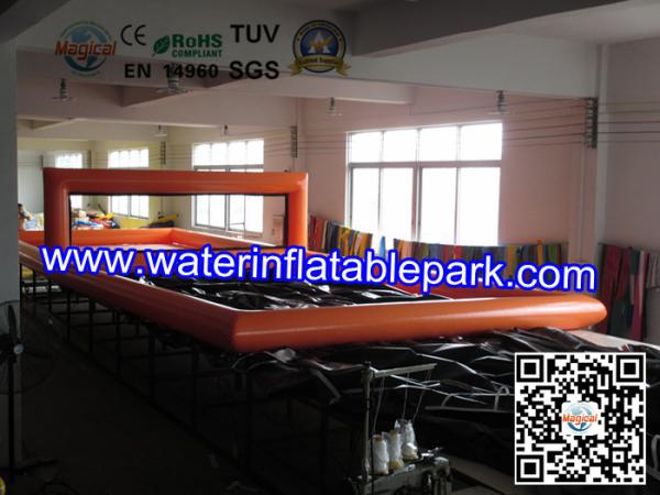 Waterproof Indoor Inflatable Bouncy Volleyball Court Rental / Inflatable Pool
