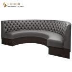 Leather Upholstery Restaurant Booth Sofa 1m Length