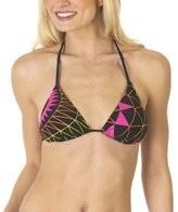 Belleziva Women New One Shoulder Leaves Print Bikini Sexy Low Waisted Swimwear