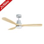 Solid Wood Smart 110v Color Changing Ceiling Fan Remote Control AC Motor