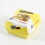Disposable kraft paper burger packaging box food grade customized logo