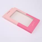 Phone Case Kraft Paper Packaging Box Toughened Film PVC Window