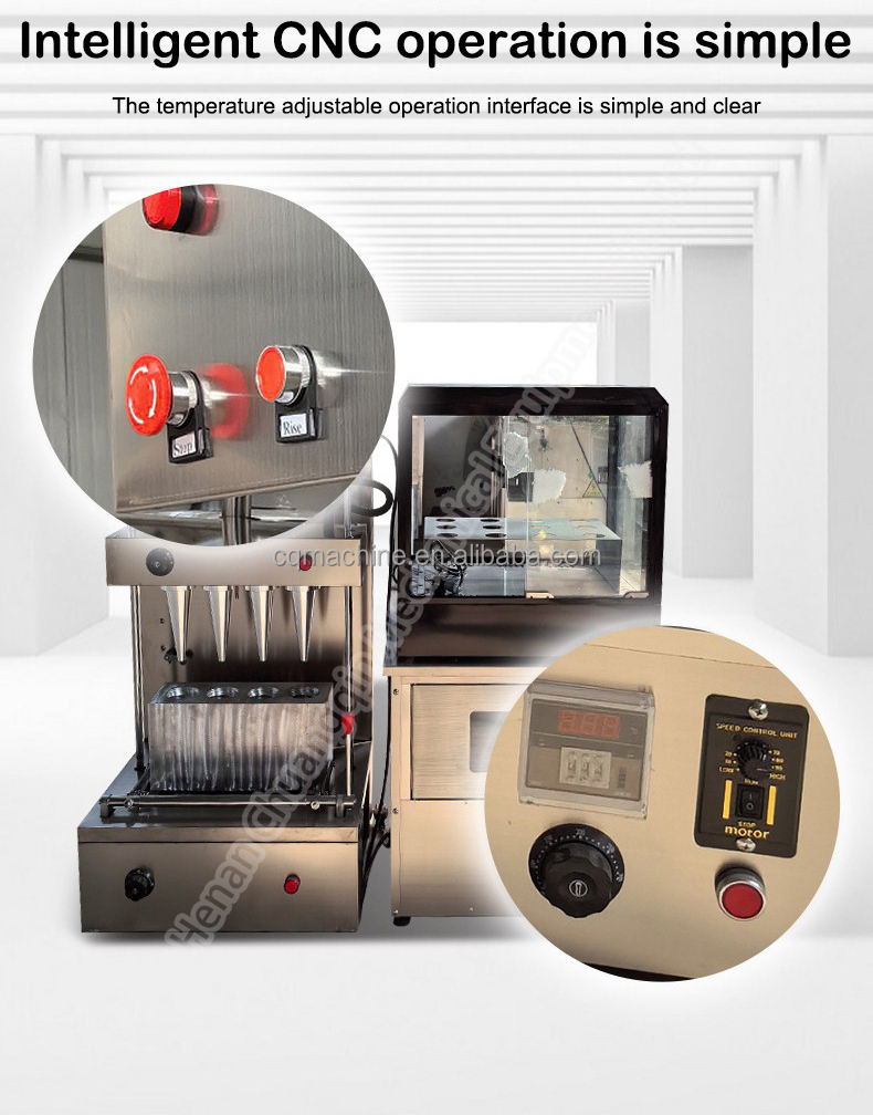 Pizza Cone Machine Ice Cream Cone Making Machine Automatic Pizza Cone Making Machine