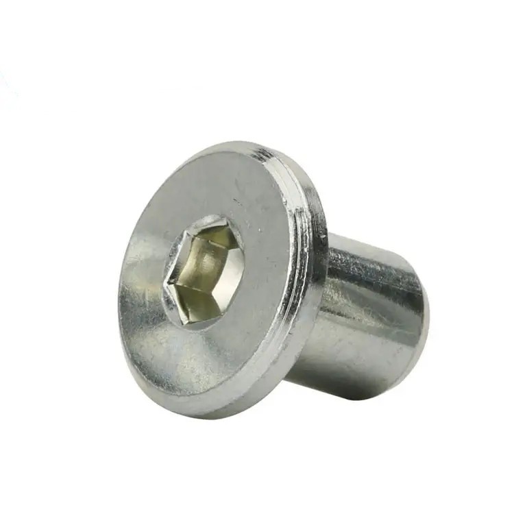 Hex Rivet Nut SS304 Stainless Steel Plain Threaded Inserts Rivet Nut Double Hex Nut