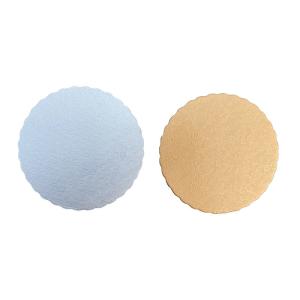 Quality FDA 7 Inches Gold Silver Circle Cardboard Cake Board wholesale