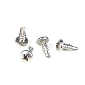 Quality Zinc Coated Treatment Stainless Steel Phillips Pan Head Self Drilling Screw for Metal wholesale