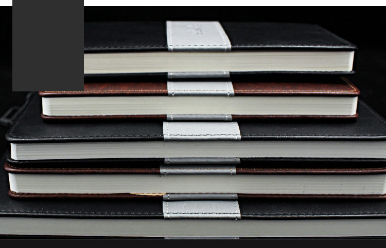 Gift Set Hardcover Leather A5 Lined Journal Writing Thick Classic Ruled Notebook with Pen