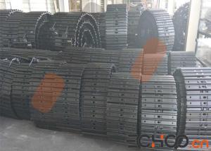 Quality Black Hitachi Mini Digger Tracks , Excavator Track Parts Cranck Resistance wholesale