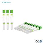 Blood Collection Green Top Heparin Tube Coated Spray Dried Lithium Heparin