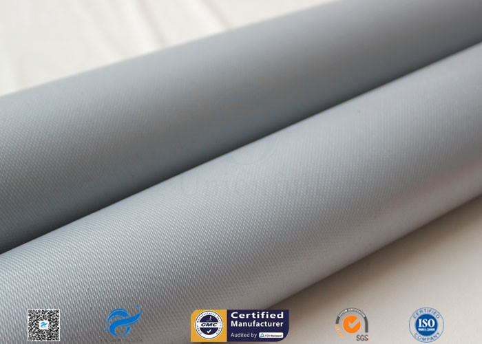 900g/m2 Grey Silicone Coated Fiberglass Fabric For Heat Insulation 0.85mm Thickness