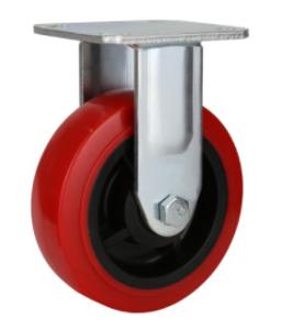 Quality Heavy Duty Red PU Caster Wheel wholesale