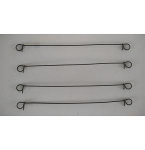 Quality 8&quot; Soft Black Annealed Double Loop Wire Ties wholesale