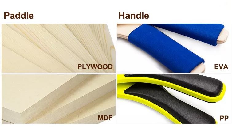 OEM Cotton Wood Beach Racket EVA Beach Tennis Racket