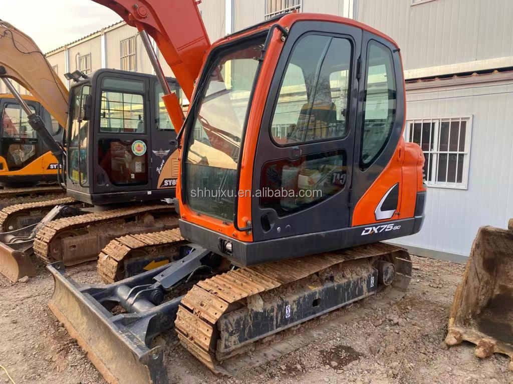 Korea origin used mini digger Doosan75 quality construction machine/Second hand hydraulic crawler excavator DOOSAN75 hot sale
