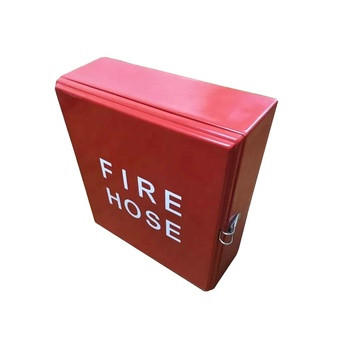 Silver Open Type Fire Hose Cabinets Customized For Fire Protection