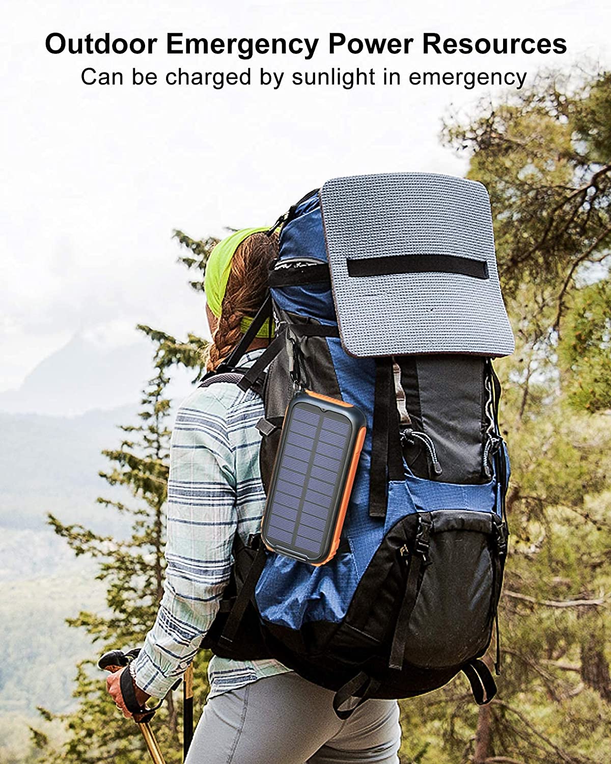 Dynamo Waterproof Portable Solar Charger / Power Bank 26800mAh UN38.3