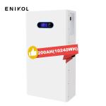 51.2V Wall Mounted LiFePo4 Battery 100ah 184Ah 200ah 48 Volt Lithium Ion Battery