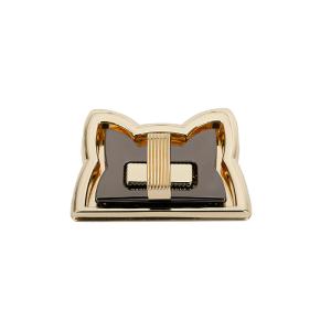 Quality Morden Cat Ear Shape Handbag Lock Accessories 3.5cm Metal Lock Bag Hardware wholesale